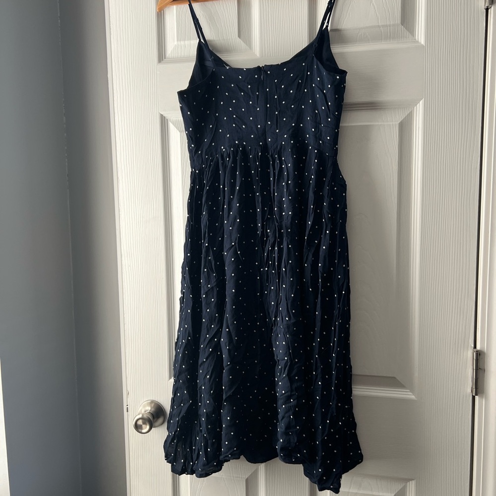 BB Dakota Navy Polka Dot Dress